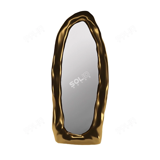 Irregular Frame Mirror by O.Garikova 3D model image 1