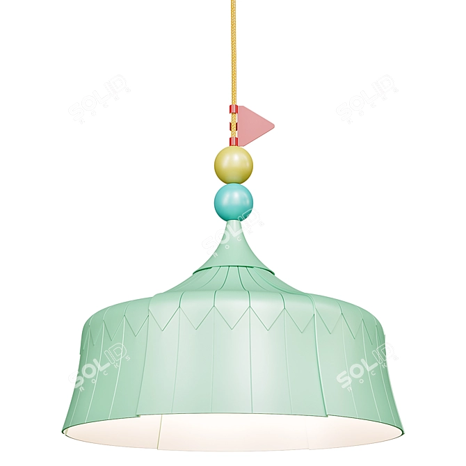 Modern Pendant Lamp Light Green 3D model image 3