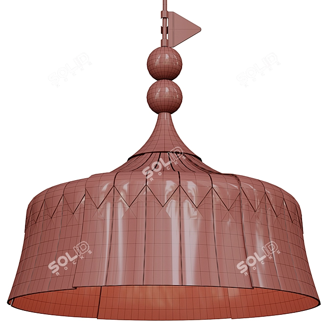 Modern Pendant Lamp Light Green 3D model image 5