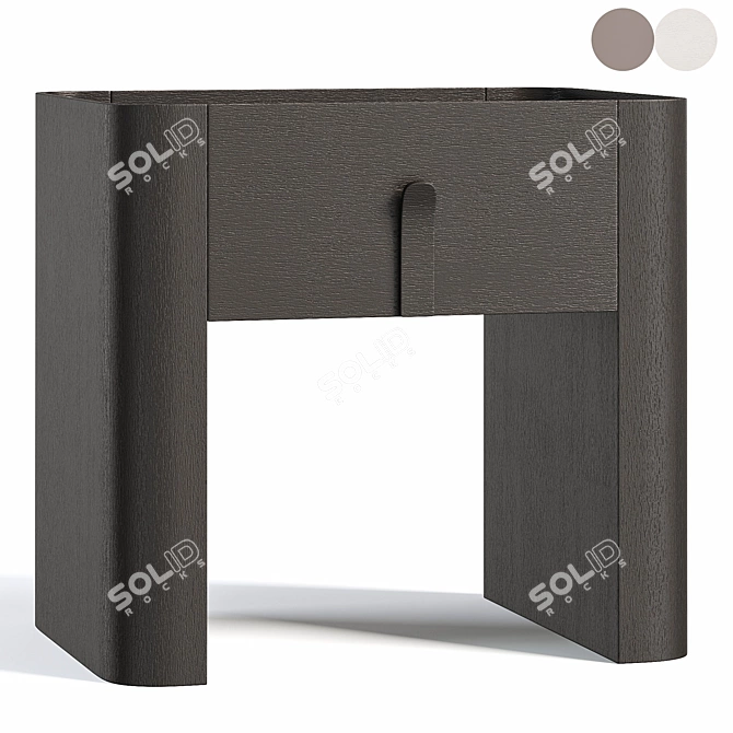  Modern RIC Bedside Table 3D model image 1