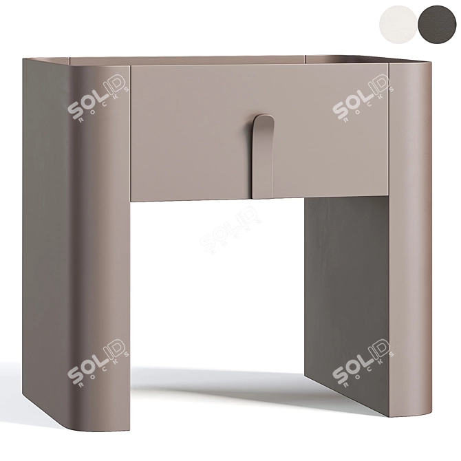  Modern RIC Bedside Table 3D model image 2