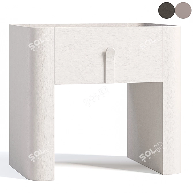  Modern RIC Bedside Table 3D model image 3