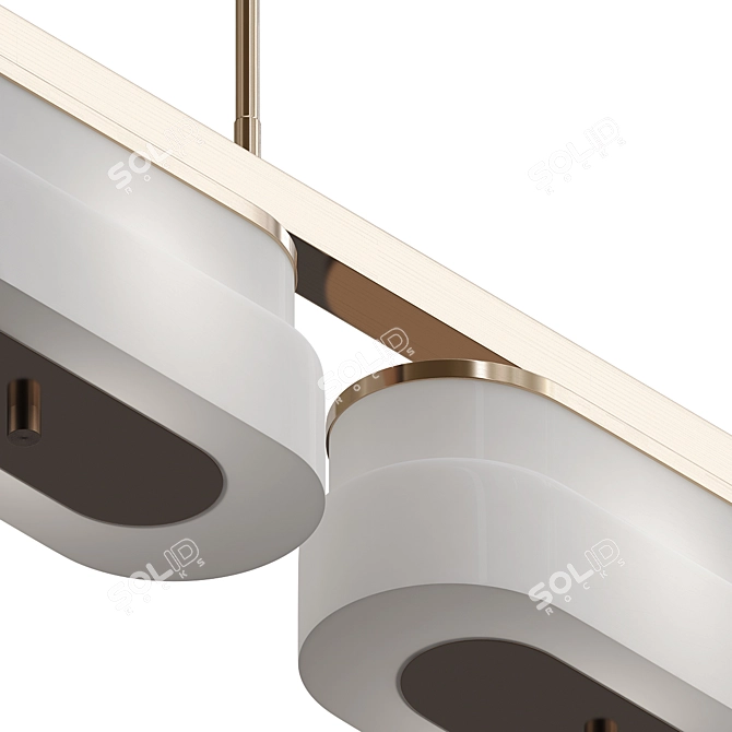 Elegant Spate Pendant Lamp 3D model image 2