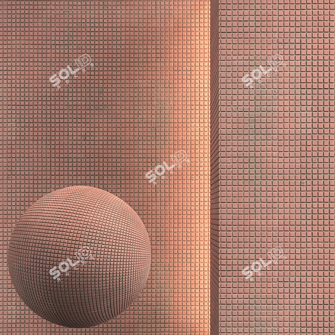 Seamless Texture VRay Displacement Mod 3D model image 1