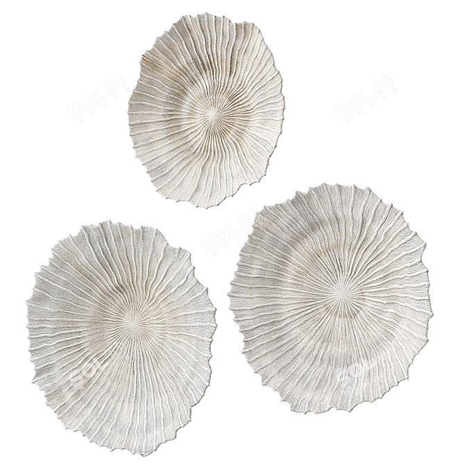 Ocean Gems Wall Decor Set 3D model image 2