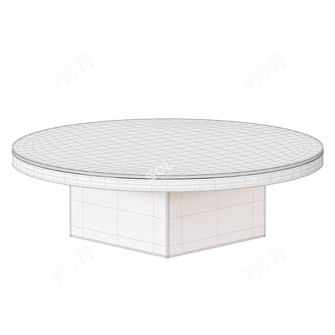 Minimalist Black Coffee Table 3D model image 2