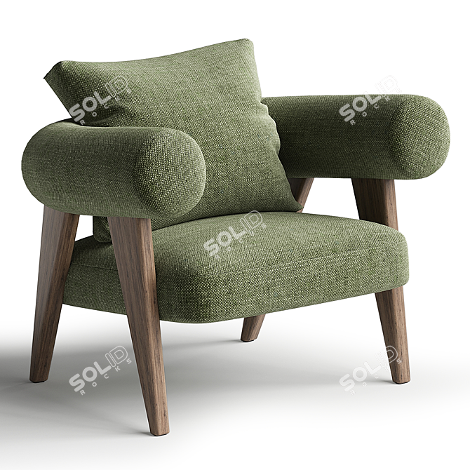 Luxury Ghibli Armchair Model 3D model image 3