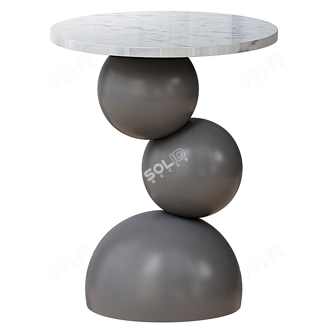 Modern Frisko Side Table Stand 3D model image 2