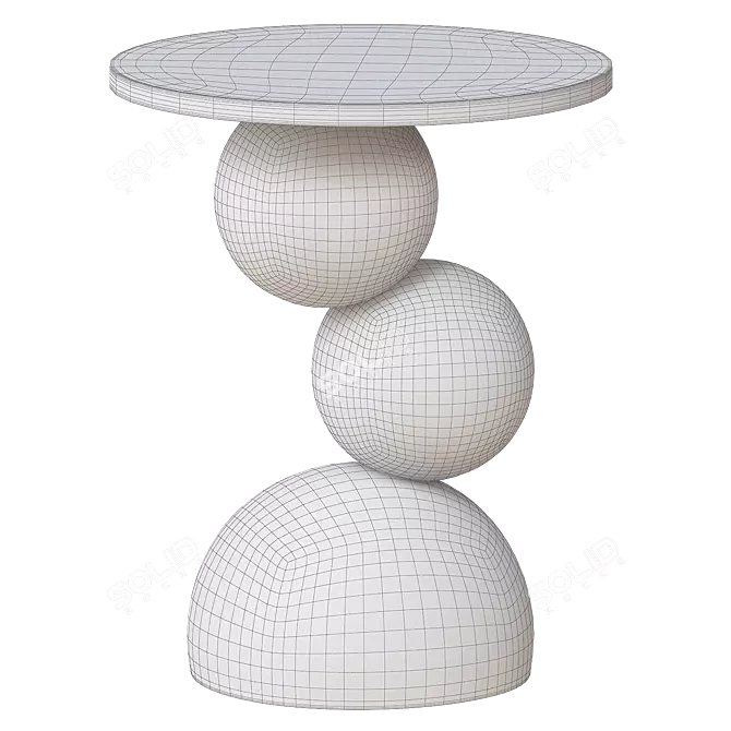 Modern Frisko Side Table Stand 3D model image 3