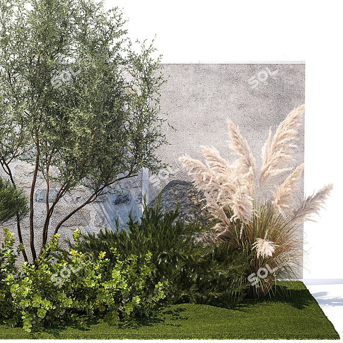 Urban Greenery Collection 1402 3D model image 3