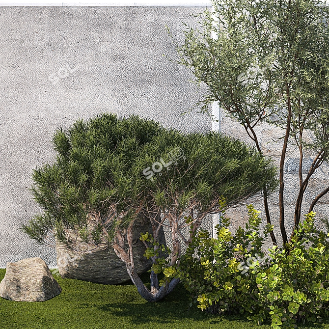 Urban Greenery Collection 1402 3D model image 4