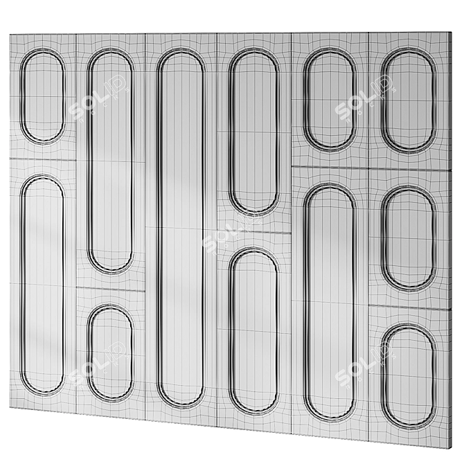 Modular Headboard Wall Panel 3D model image 5