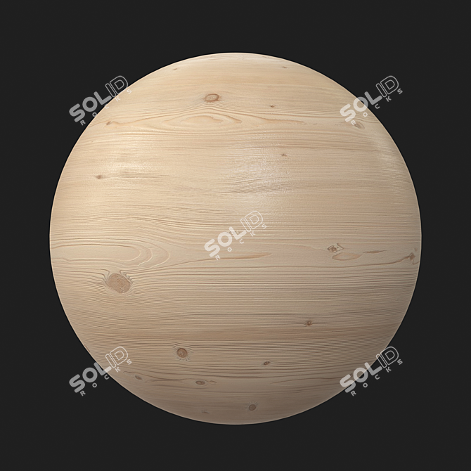 Textured Timber Beam Set 3D model image 5