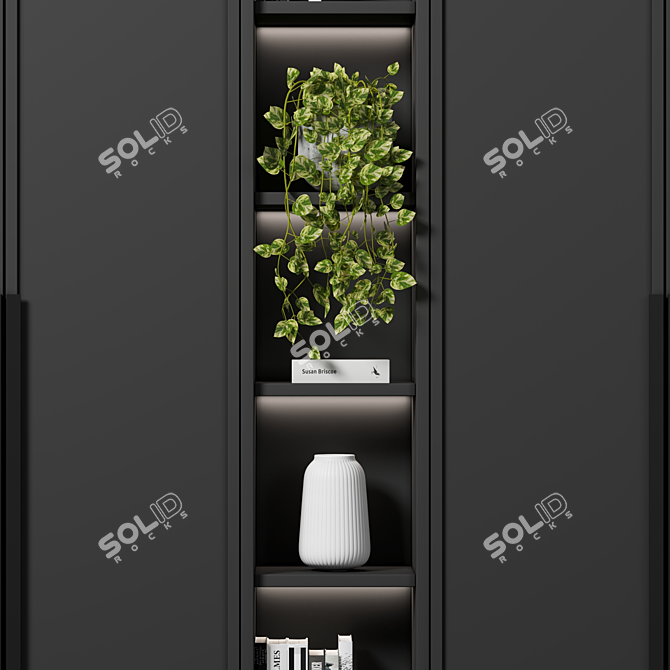 Modular Wardrobe & Shelving Set 3D model image 3