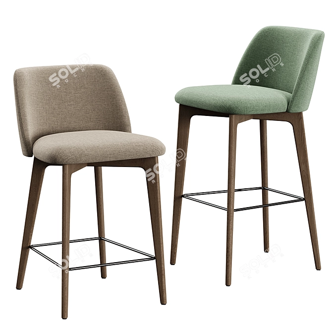 OTX Bar Stool BONO Set 3D model image 4