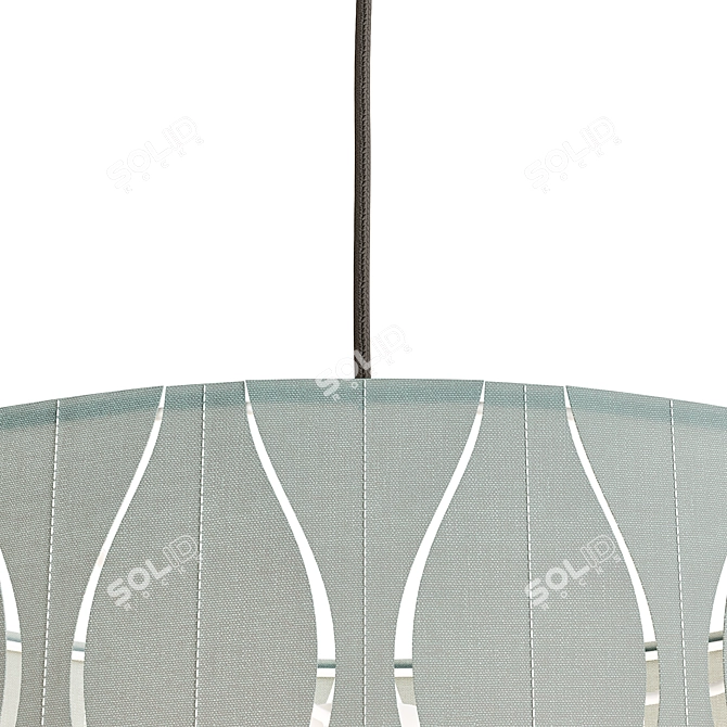  Modern Blue Pendant Lamp 43cm 3D model image 4