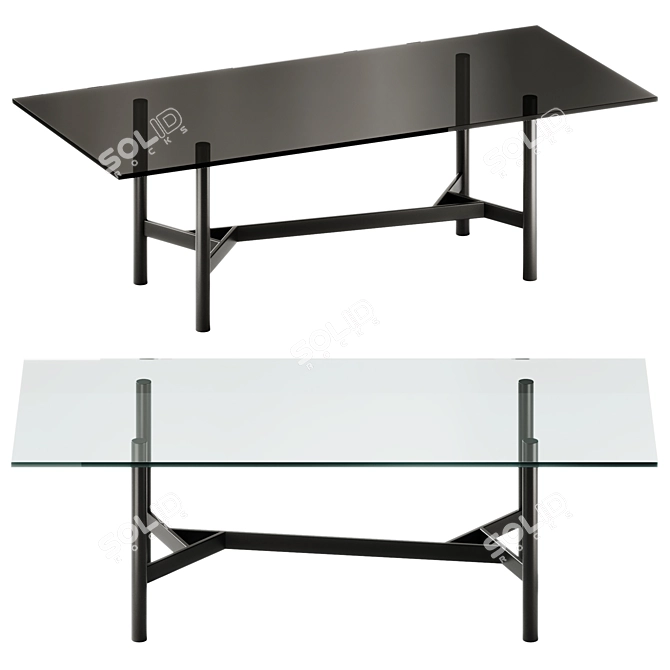 Fiam Italia AGOS Table - Modern Elegance 3D model image 1