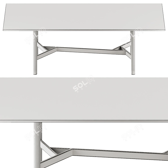 Fiam Italia AGOS Table - Modern Elegance 3D model image 6