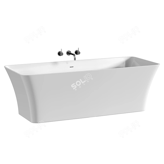 Luxury Soak: Bonita Bathtub 3D model image 3