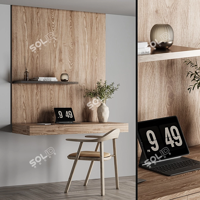 High-Quality 3D Office Furniture 3D model image 1