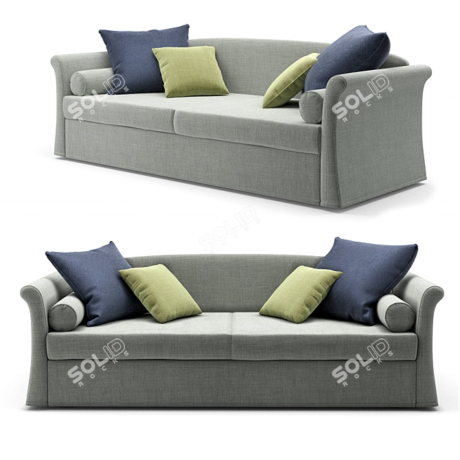 Versatile Jack Classic Sofa Bed 3D model image 7