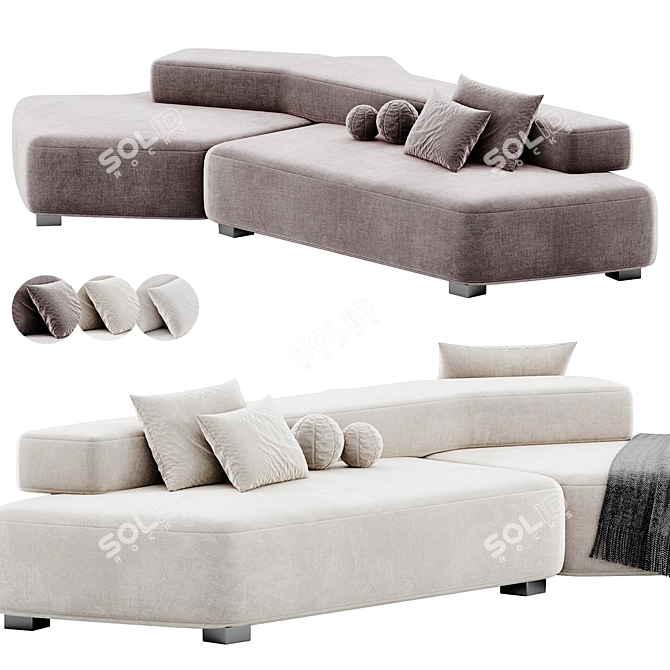 Moroso Rift Sofa 01 Modern 3D model image 2