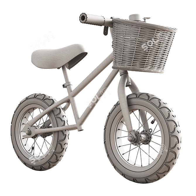 Banwood & Zara Red Balance Bike 3D model image 6