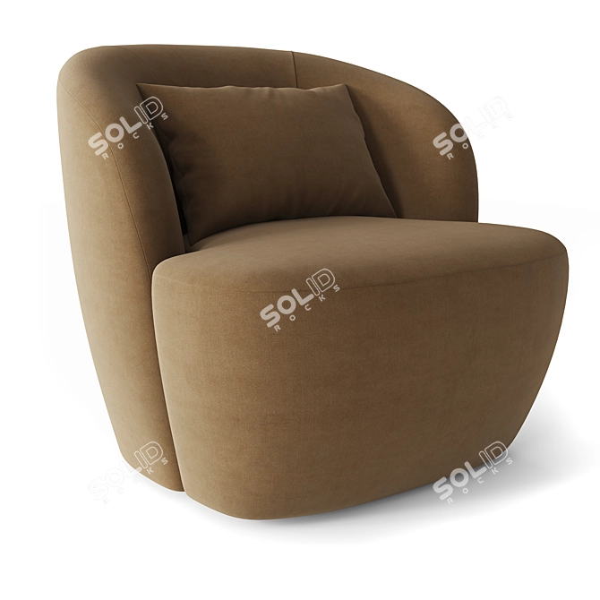 Emilia Chair: Modern Elegance Unleashed 3D model image 1