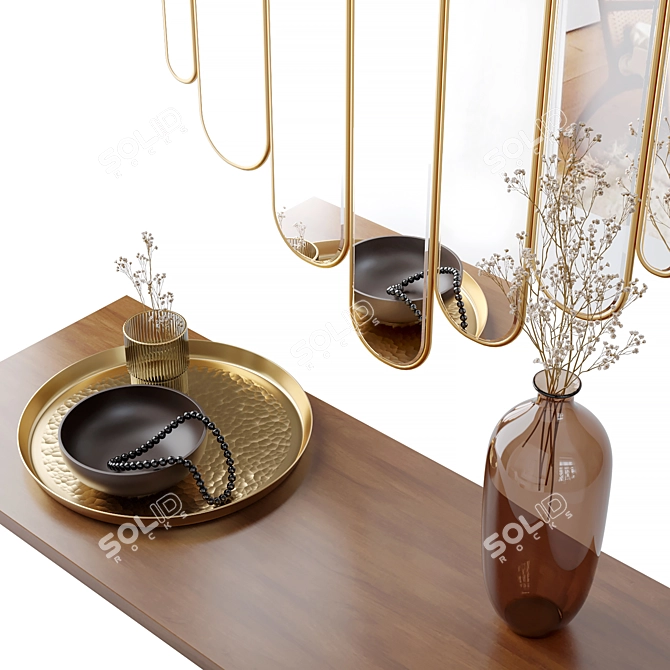 Elegant Decor Set Mirrors 3D model image 2