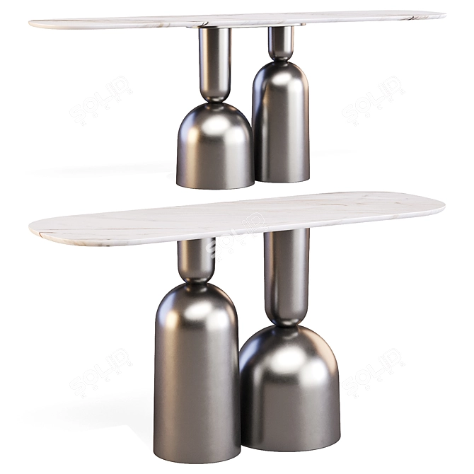 COP Console: Elegant Mirror Design 3D model image 2