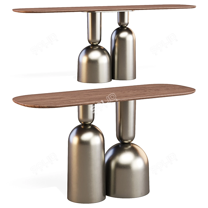 COP Console: Elegant Mirror Design 3D model image 3