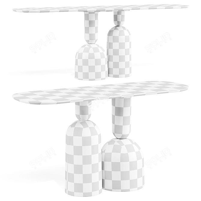 COP Console: Elegant Mirror Design 3D model image 4