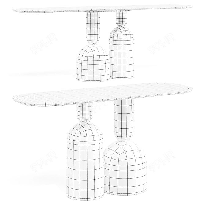 COP Console: Elegant Mirror Design 3D model image 5