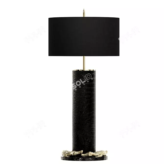 Exotic Reptilian Table Lamp - Koket 3D model image 1