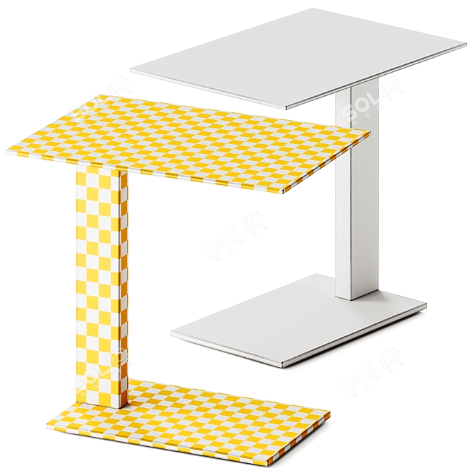  Sleek Aluminium Outdoor Table 3D model image 5