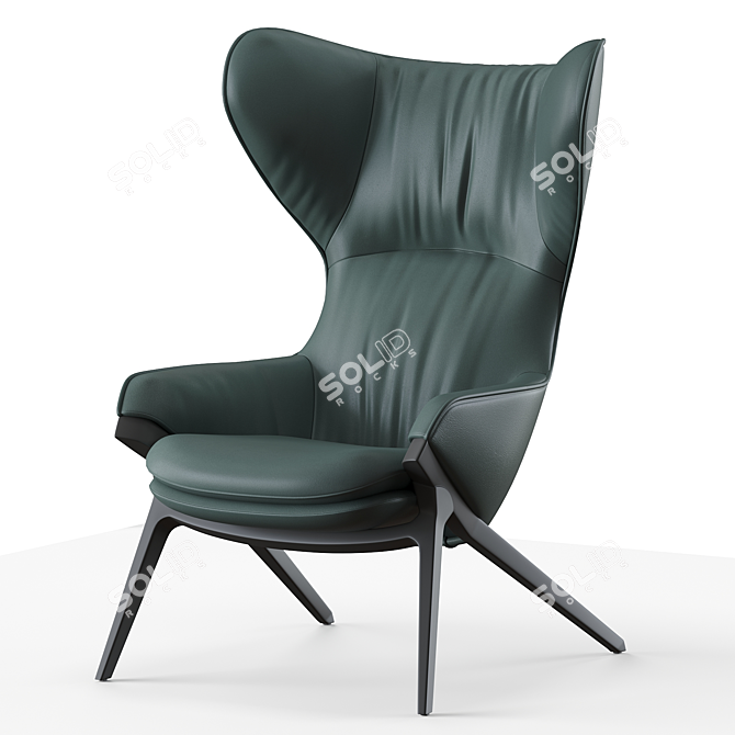 Modern Cassina P22 Armchair Model 3D model image 1