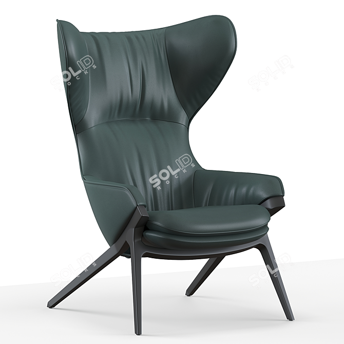 Modern Cassina P22 Armchair Model 3D model image 2