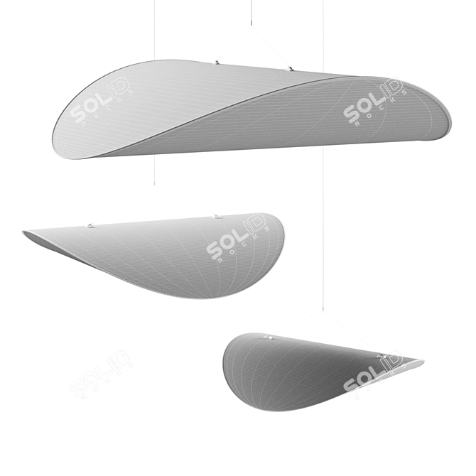 Tense Pendel Lamp Trio Collection 3D model image 7