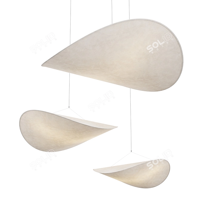 Tense Pendel Lamp Trio Collection 3D model image 10