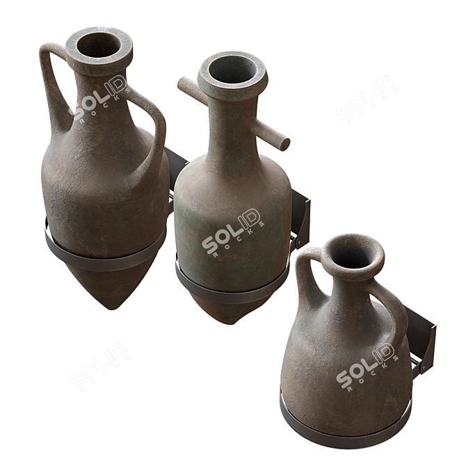 Wall Decor, Pitchers 3D model image 2