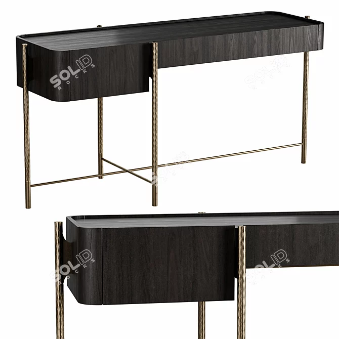 Elegant Shanghai Desk Furniture 3D model image 1