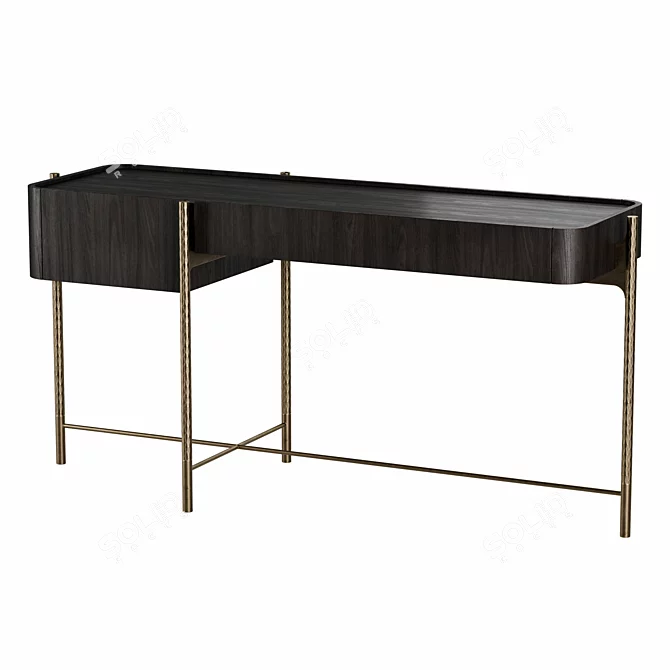 Elegant Shanghai Desk Furniture 3D model image 2