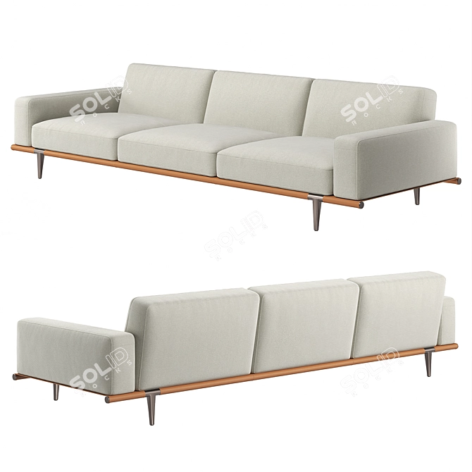 Poltrona Frau Let It Be Sofa 3D model image 3