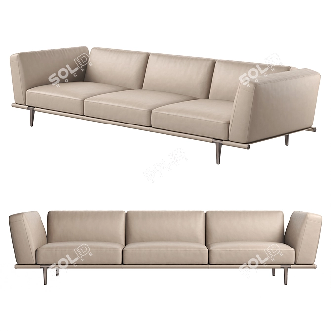 Let It Be Modern Italian Sofa 3D model image 2