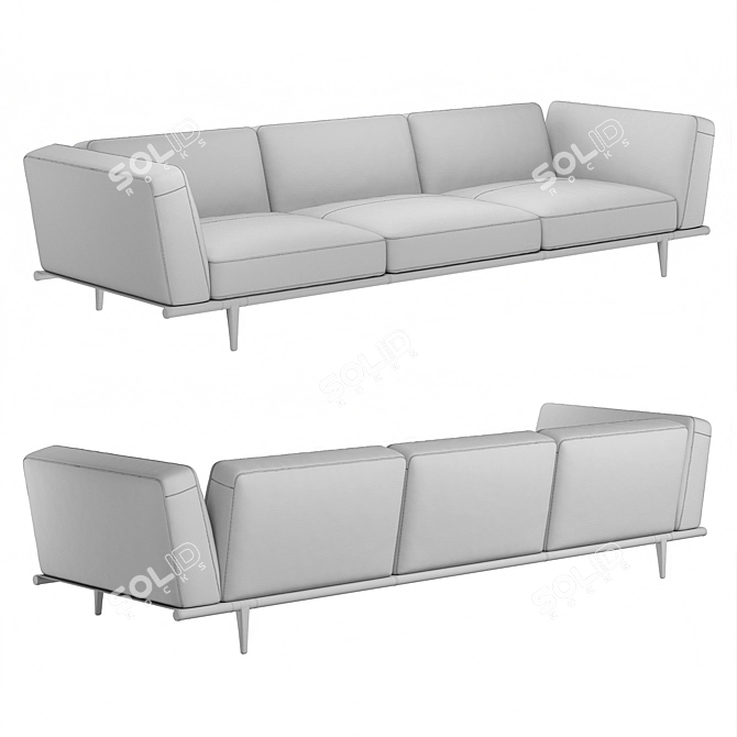 Let It Be Modern Italian Sofa 3D model image 6