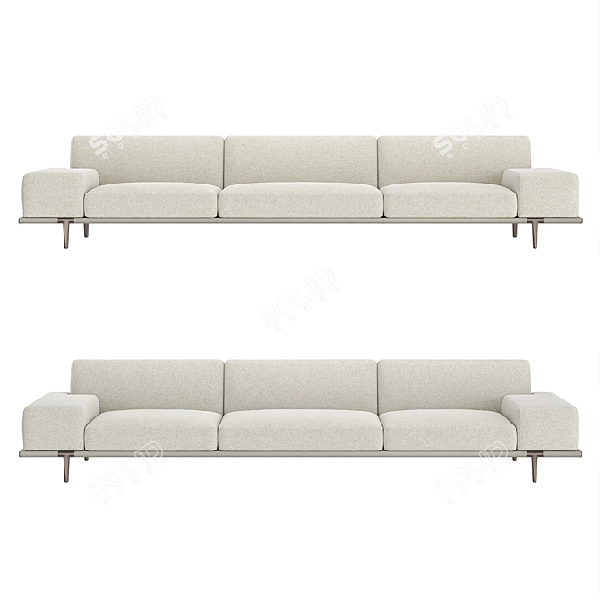 Italian Luxury Sofa: Poltrona Frau 2021 3D model image 4