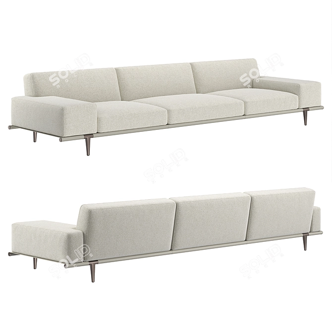 Italian Luxury Sofa: Poltrona Frau 2021 3D model image 5