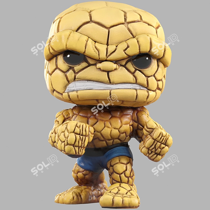 Marvel Comics Thing Funko Pop 3D model image 1