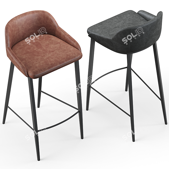 Modern Astra Barstool 2014 Edition 3D model image 3