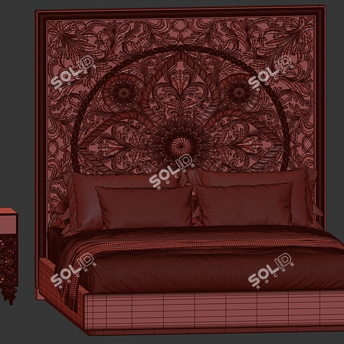  High Quality ANAYA Platform Bed 3D model image 4